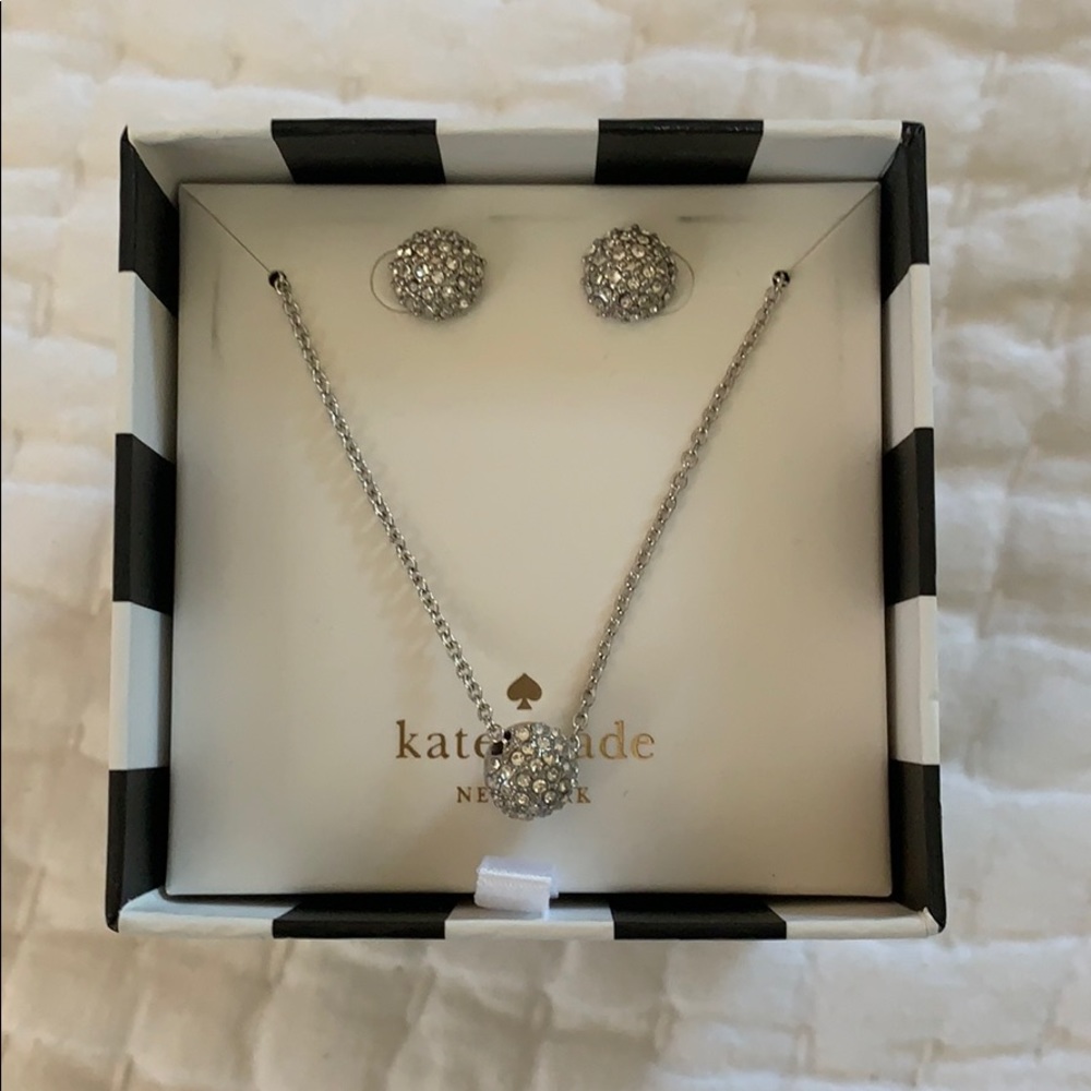 Kate Spade Set - Necklace and Stud Earrings